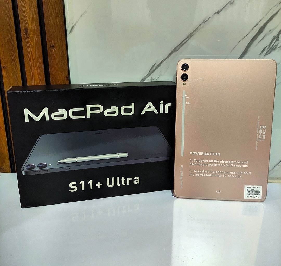 آیپد 12 اینچ MacPad Air مدل S11+ Ultra حافظه یک ترابایت و رم 16