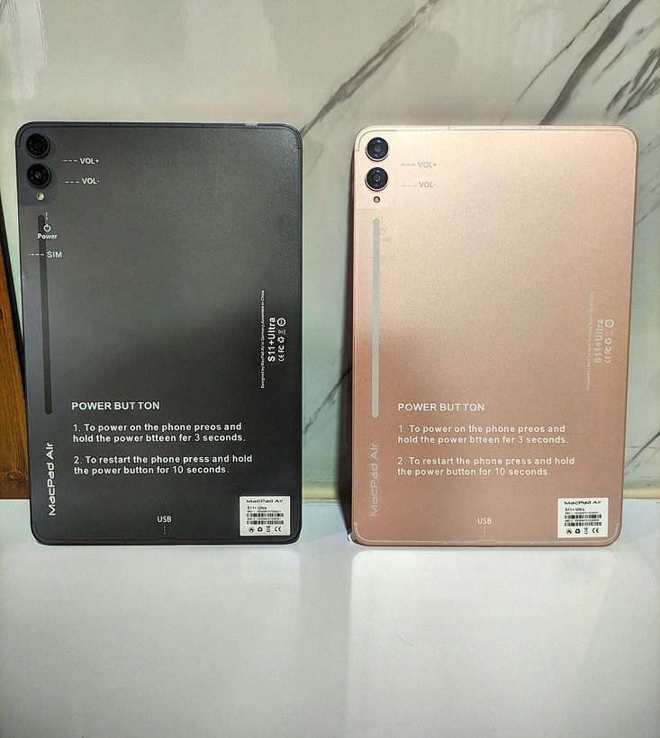 آیپد 12 اینچ MacPad Air مدل S11+ Ultra حافظه یک ترابایت و رم 16