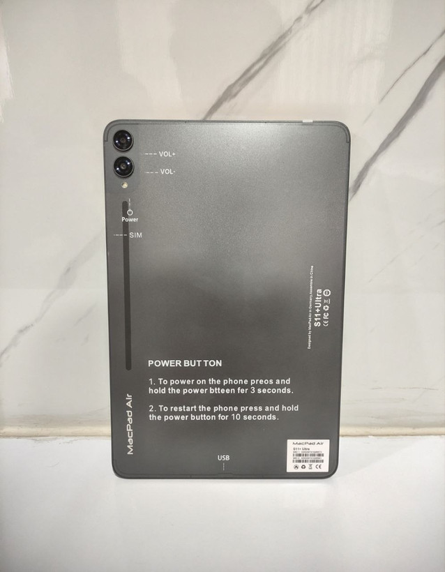 آیپد 12 اینچ MacPad Air مدل S11+ Ultra حافظه یک ترابایت و رم 16